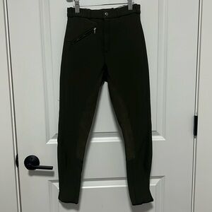 Sport Girls Olive Green Horse Riding  Breeches size 14